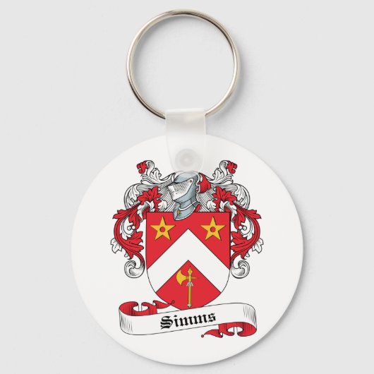 Porte-clés Simms Family Crest (Recto)