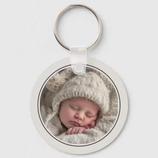 Porte-clés Simple 2 Photo Template Personalized Frame (Recto)