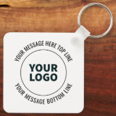 Porte-clés Simple à remplacer par votre logo ou votre image (Verso)