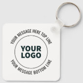 Porte-clés Simple à remplacer par votre logo ou votre image (Dos)