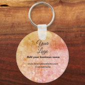 Porte-clés simple adyour logo/design rose orange (Recto)