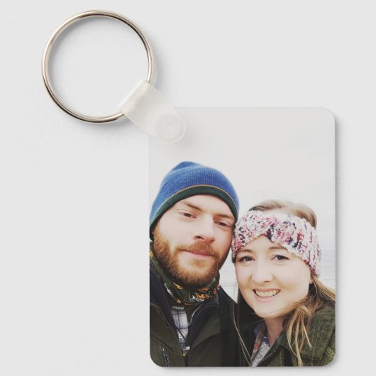 Porte-clés Simple Ajouter votre photo (Recto)