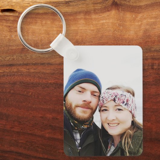 Porte-clés Simple Ajouter votre photo (Recto)