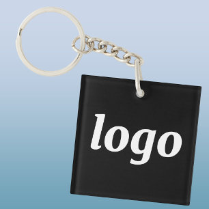 Porte-clés Simple branding de logo promotionnel d'entreprise