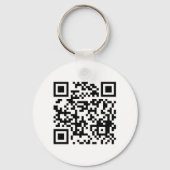 Porte-clés Simple Business Logo Code QR de l'entreprise promo (Verso)