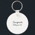 Porte-clés Simple congratulation graduation add your<br><div class="desc">conception</div>