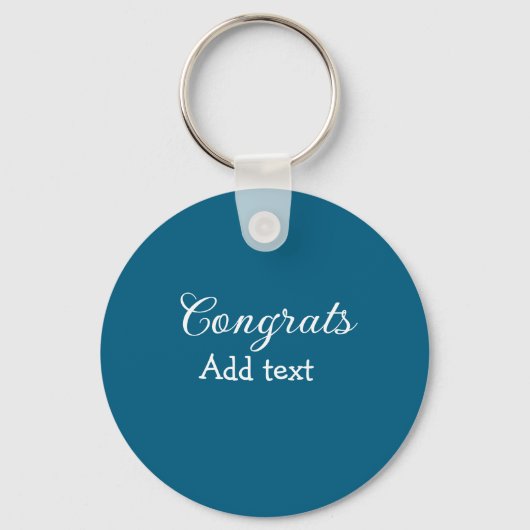 Porte-clés Simple congratulation graduation add your (Recto)