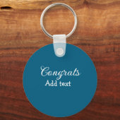 Porte-clés Simple congratulation graduation add your (Verso)