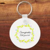 Porte-clés Simple congratulation graduation add your (Recto)