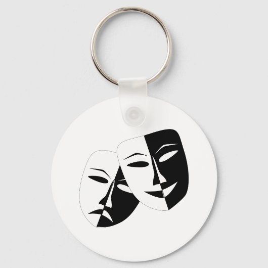 Porte-clés Simple Drame Comedy Masques Agir (Recto)