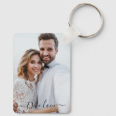 Porte-clés Simple écriture True Love Photo (Verso)