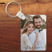 Porte-clés Simple écriture True Love Photo (Recto)