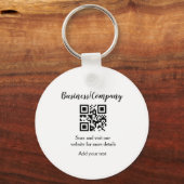 Porte-clés Simple entreprise site web code-barres QR ajouter  (Recto)