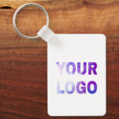 Porte-clés simple et minimal ajoutez votre logo/votre design  (Recto)