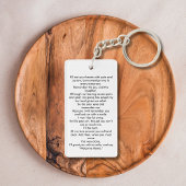 Porte-clés Simple Funérailles Photo Sympathy Prière commémora