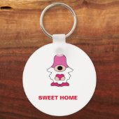 PORTE-CLÉS SIMPLE GÉNOME BLANC DOUX MAGNET DOMICILE (Recto)