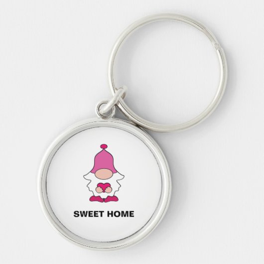 PORTE-CLÉS SIMPLE GÉNOME BLANC DOUX MAGNET DOMICILE (Devant)
