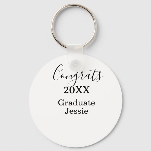 Porte-clés Simple graduation congratulations minimal add clas (Recto)