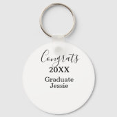 Porte-clés Simple graduation congratulations minimal add clas (Verso)