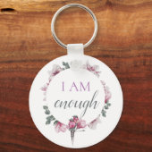 Porte-clés Simple Inspiration Je Suis Suffisamment Affirmatio (Recto)