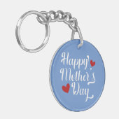Porte-clés Simple joyeuse calligraphie de la fête des mères | (Devant gauche)