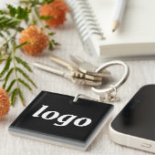 Porte-clés Simple Logo Branding Promotional Business (Devant Droit)