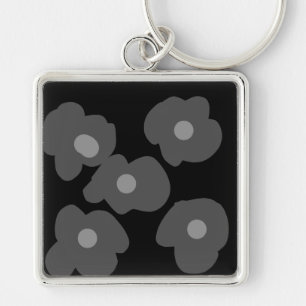 Porte-clés Simple logo personnalisé élégant minimaliste ici e