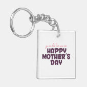 Porte-clés Simple Meilleure maman Porte - clé de la Fête des (Devant gauche)