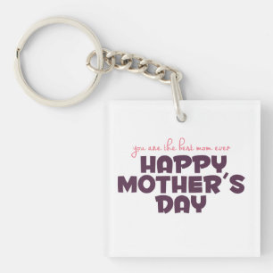 Porte-clés Simple Meilleure maman Porte - clé de la Fête des