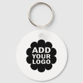 Porte-clés Simple Minimal Ajoutez votre logo d'entreprise pro (Verso)