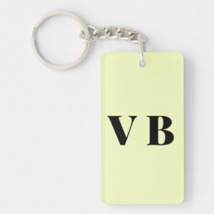 Porte-clés simple minimal couleur pastel personnalisée