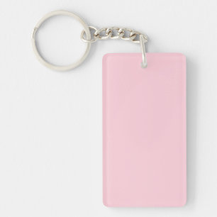 Porte-clés simple minimal couleur unie personnalisée pastel p