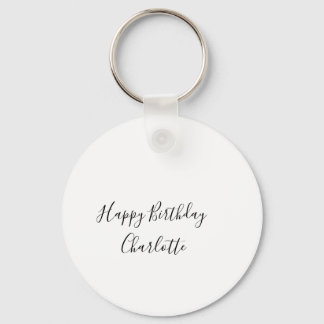 Porte-clés SIMPLE MINIMAL.CUTIE ADD NAME BABY happy birthday 