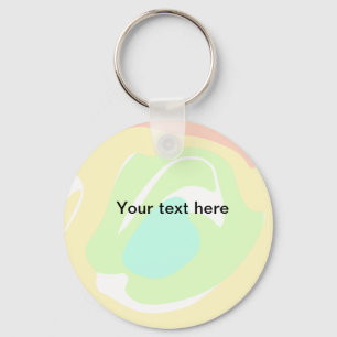 Porte-clés Simple minimal vert aquarelle pailleté ajouter du