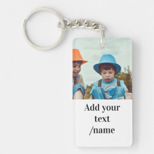 Porte-clés simple minimum noël ajouter votre texte phot