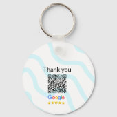 Porte-clés Simple minimum q r code ajouter logo code d'analys (Recto)