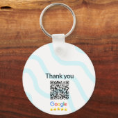 Porte-clés Simple minimum q r code ajouter logo code d'analys (Verso)