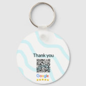 Porte-clés Simple minimum q r code ajouter logo code d'analys (Verso)