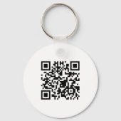 Porte-clés Simple Modern Business Scannable QR Code (Verso)