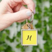 PORTE-CLÉS SIMPLE MONOGRAMME MINIMAL ÉLÉGANT PORTE - CLÉ (main)