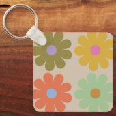 Porte-clés Simple Pastel Vintage Flower Pattern (Recto)