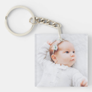 Porte-clés Simple Photo de Bébé Contemporain et Infos