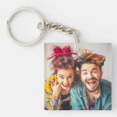 Porte-clés Simple Photo et To My Man Script Double Face (Devant)