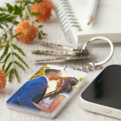 Porte-clés Simple Photo Girami ou Boyfriend cadeau (Devant droit)