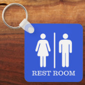 Porte-clés Simple Restroom Keys for hospitality or office (Recto)