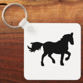 Porte-clés simple symbole du zodiaque cheval (Recto)