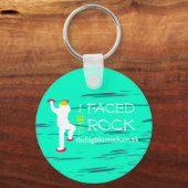 Porte-clés simple turquoise (Recto)