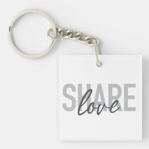 Porte-clés Simple, urbain, tendance, moderne type Partager Am