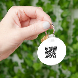 Porte-clés Simple Votre logo et le code QR va ici Personnalis