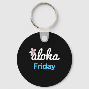 Porte-clés Simplement vendredi aloha Plumeria Vacances Hawaïe